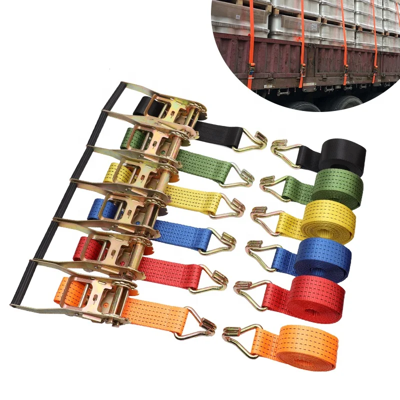 2 inch 50mm cargo lashing ratchet tie down strap for motorcycle transport