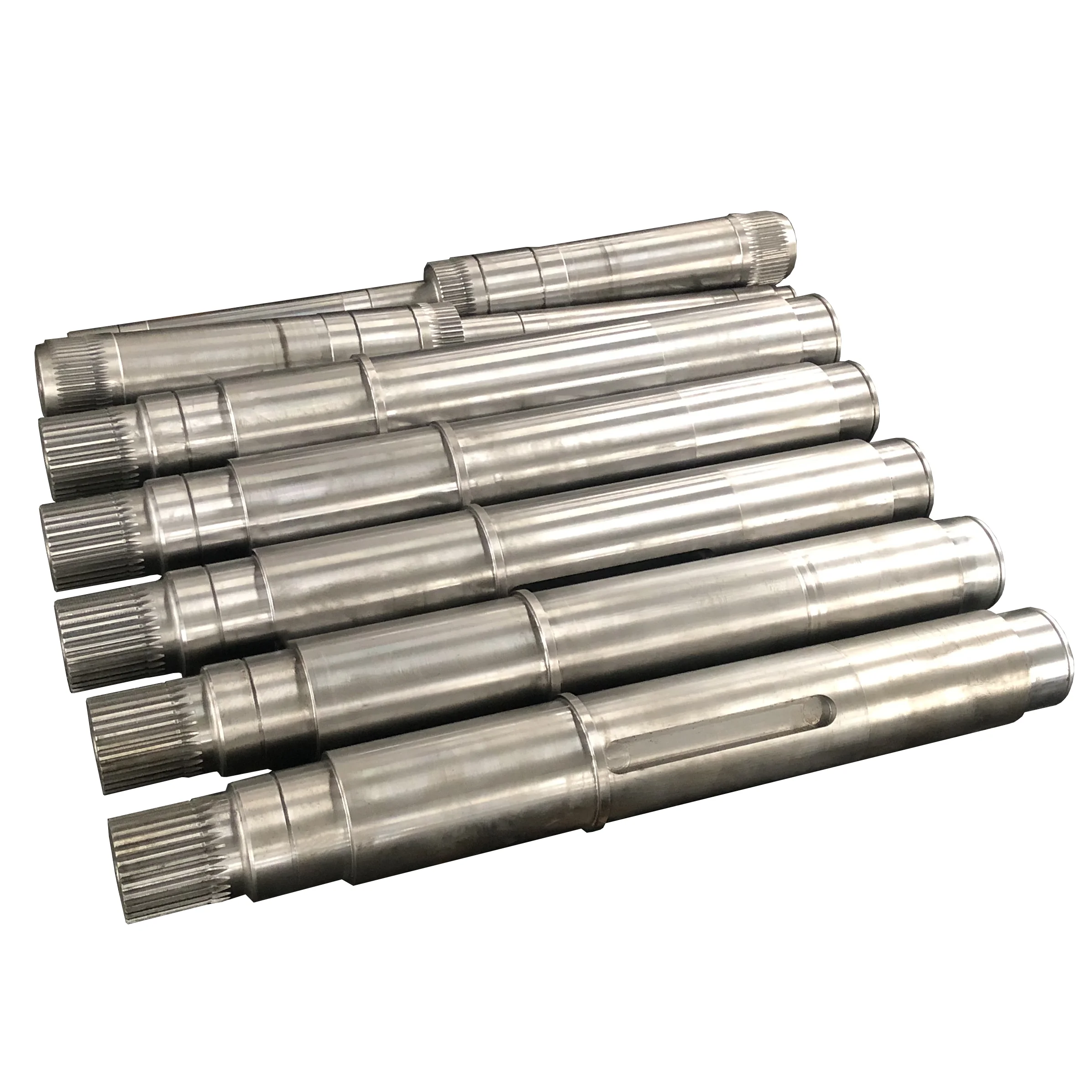 China Professional CNC Machining Custom Axle High Precision Gear Shafts Steel Spline Shaft