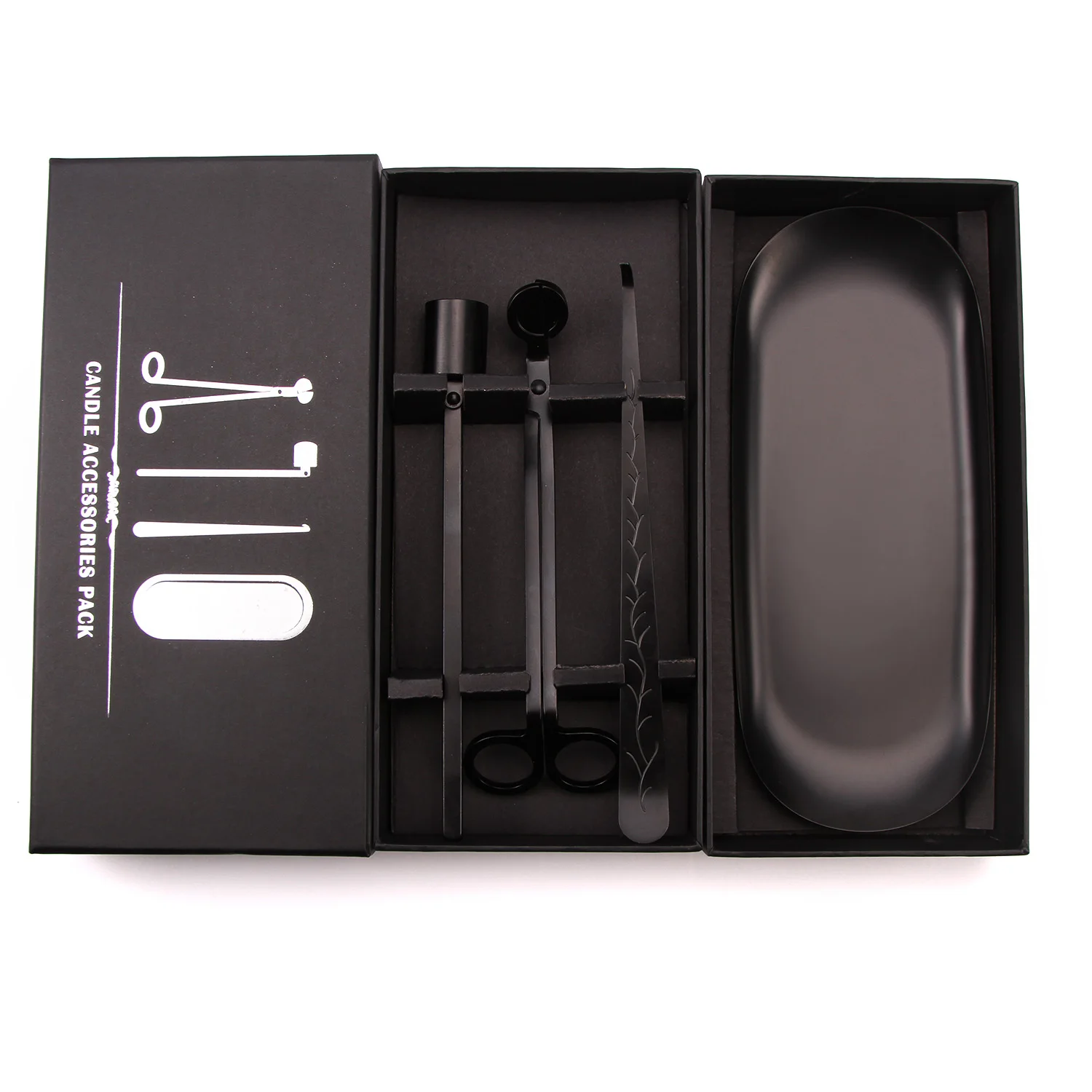 Hot Selling Custom Luxury Black Bronze Copper Fire Extinguishing Cover Wick Trimmer With Customized Logo Box For Home