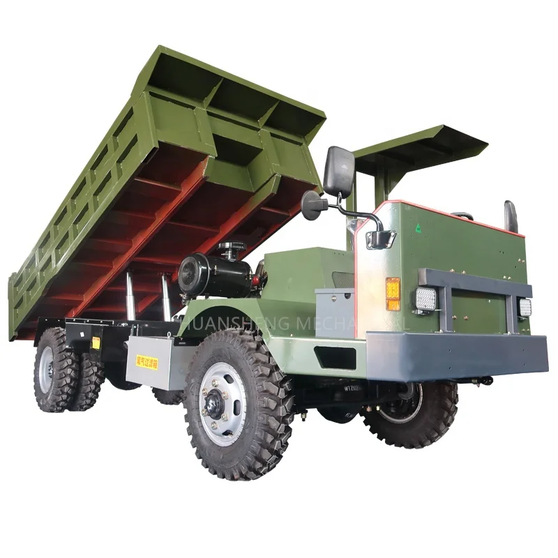 HuanSheng Hydraulic System Truck Dumper 95HP Dumper Mining Truck Mini Dumper Truck 10 TONS