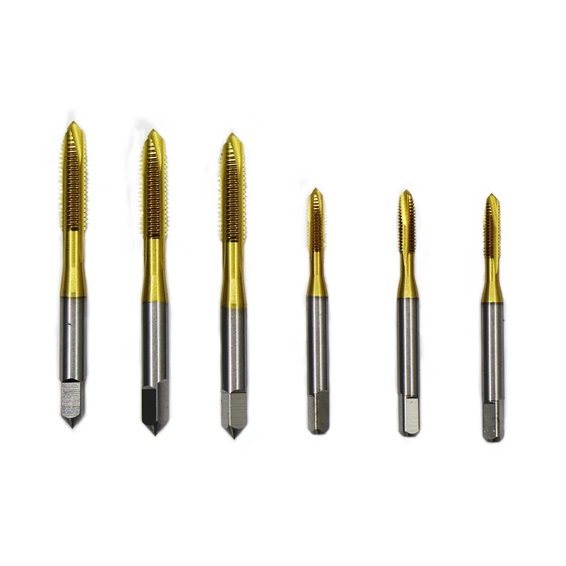 JIS metric machine taps HSSE  Spiral Point  Tin Coated metal cutter thread cutting tool M3-M10