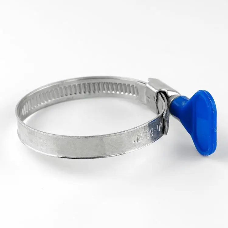 Wholesale German Type Butterfly Plastic Screw Thumb Screw With Turn Key Hose Clamp Wing Nut Round Tube Clamp