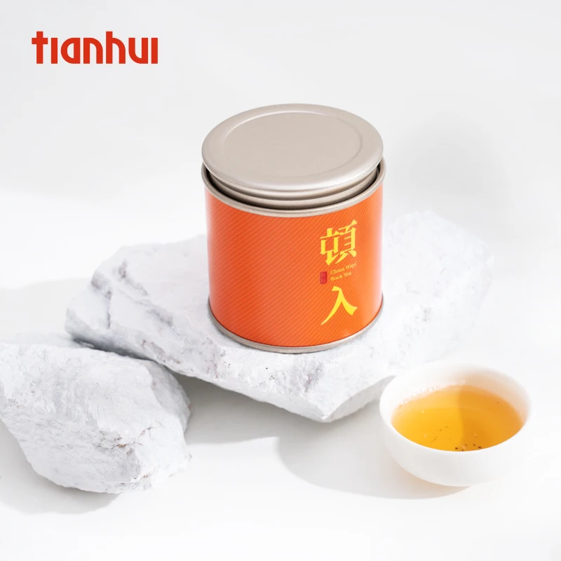 Картонная Жестяная Банка Tianhui с двойной крышкой экологически чистая упаковка для кофейного порошка