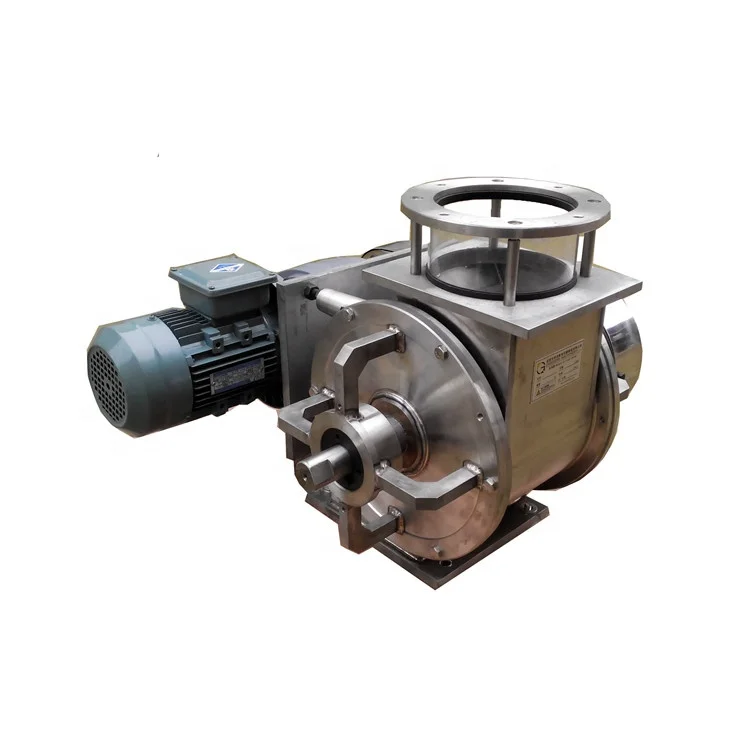 stainless steel and cast iron rotary airlock discharge feeder valve