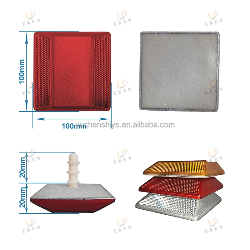 Wholesale Price Custom Vialeta Eye Cat Road Marker Red Green White Color Reflector Plastic Road Stud