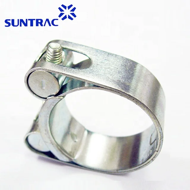 Single T-bolt double bands heavy duty with soild nut 304/316 stainless steel super pipe clamp/hose clamp