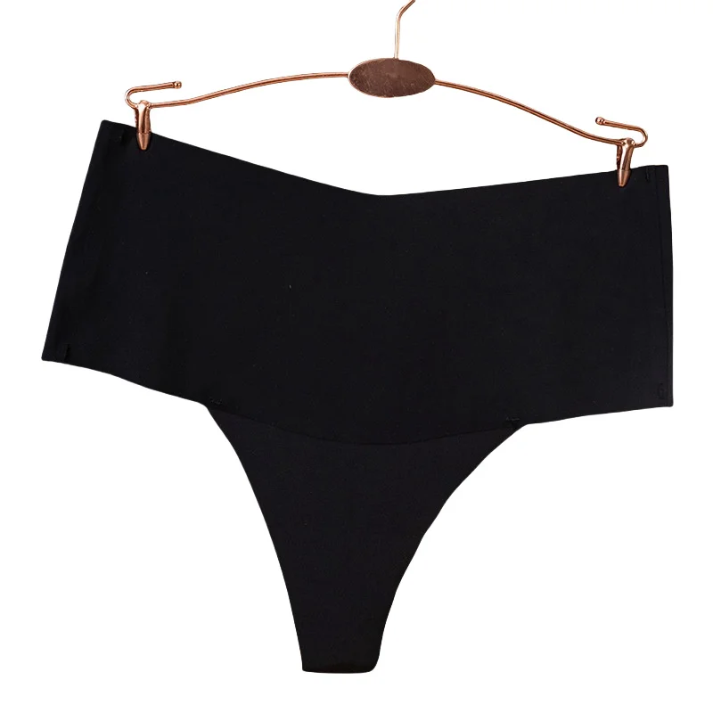 Wholesale New Traceless Laser Cut Pure Color Sexy Pure Wind Low V Shape Waist Sexy Thong