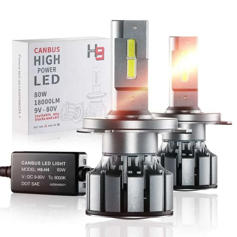 
super canbus led headlight h1 h7 h11 high power led bulb h4 h13 9004 80w led bulb headlight 9005 9006 