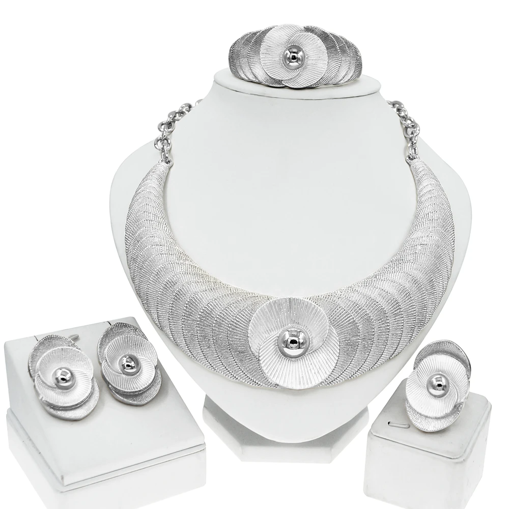 Yulaili Fashion Party Accessories Wholesale Italian Gold Style Nigeria Wedding Jewelry For Africa Woman