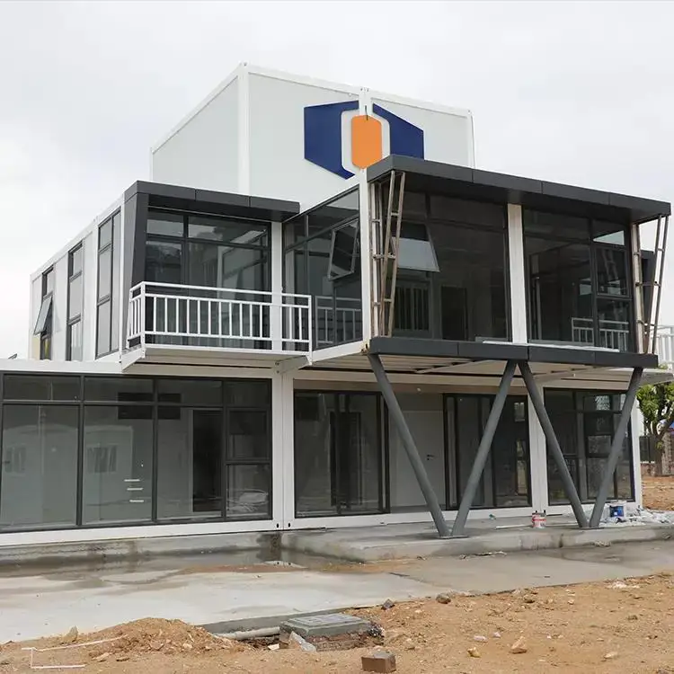 Low Cost Prefab Warehouse Hotel Room Prefab 20ft Mobile House Shopping Container Warehouse