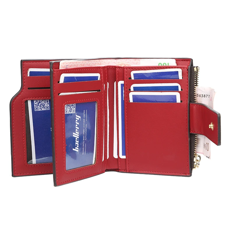 Baellerry New Style Classic Pattern Short Section Wallet For Women With Hasp And Tassel,Lady Coin Purse