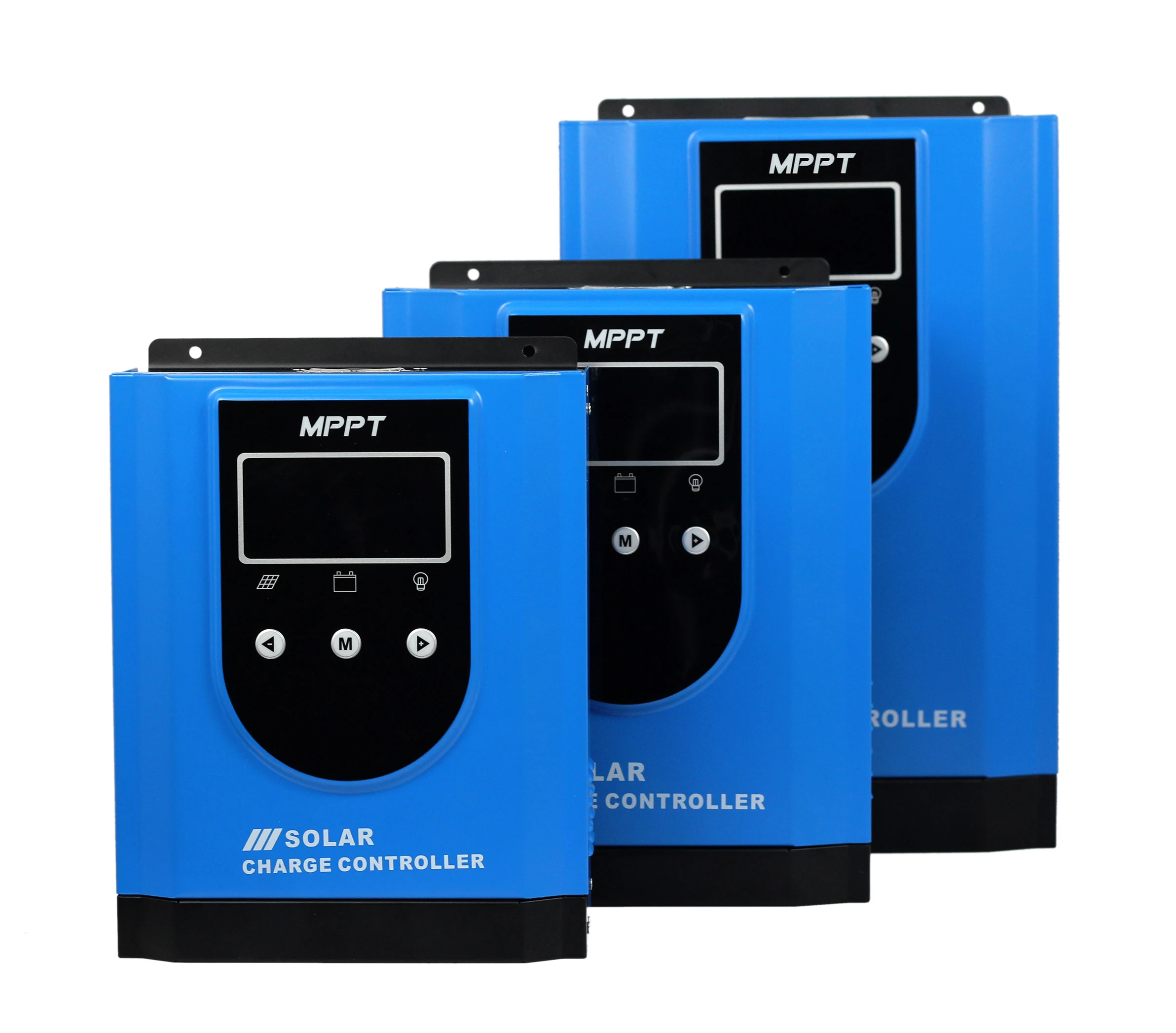 30a~100a High efficiency smart energy regulator 12v 24v 36v 48v mppt solar charge controller display output usb