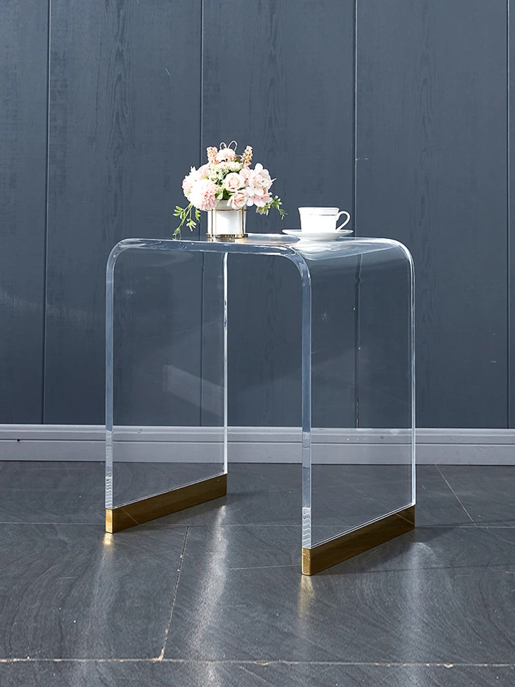 Factory Wholesale Home Office Clear Furniture Display Custom Shapes Acrylic Table For Home Decoration