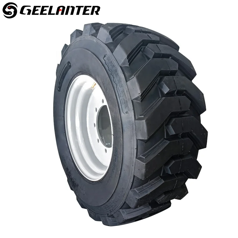 Loader Rim Rubber - Solid for 12-16.5 Tires 10-16.5 14-17.5 Black TIRE 4 Pcs Top-quality Tyres