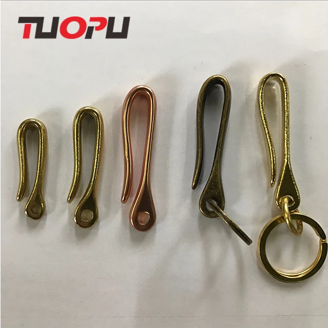 Цепочка под розовое золото из твердой латуни зажим для ключей крючок брелок пояс U-Образный