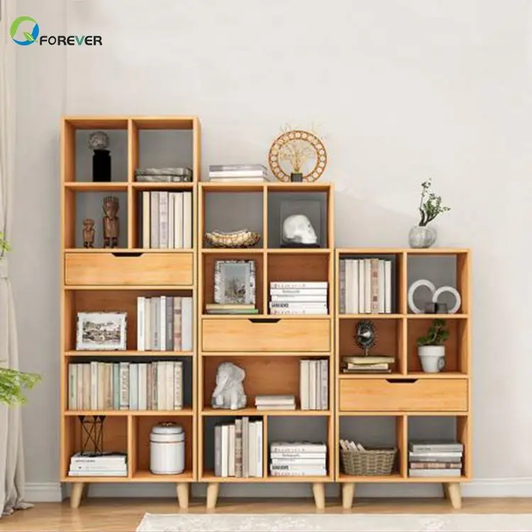 Wood Products Storage Cube Shelving acrylic bookshelff Wooden Bookcase
