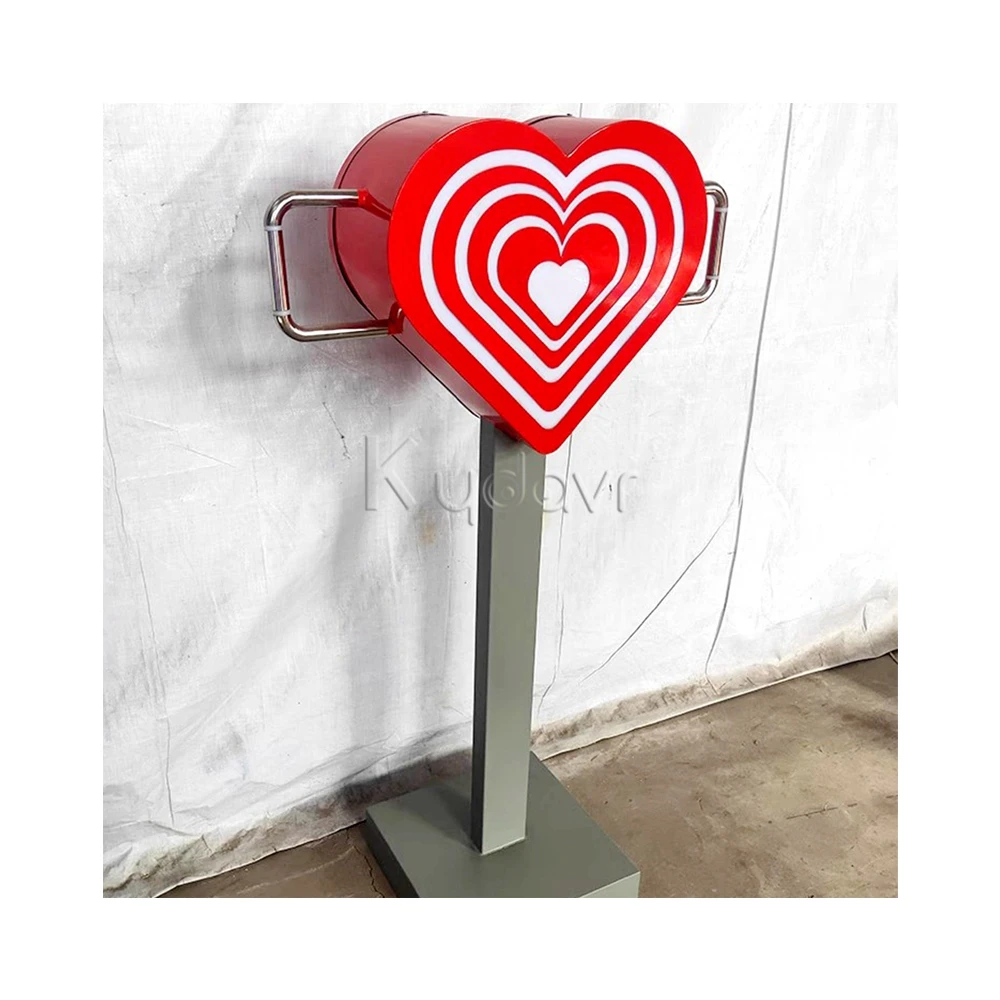 Carnival creative bicycle interactive love heart shape luminous led light game electric pedal bicycle power generator