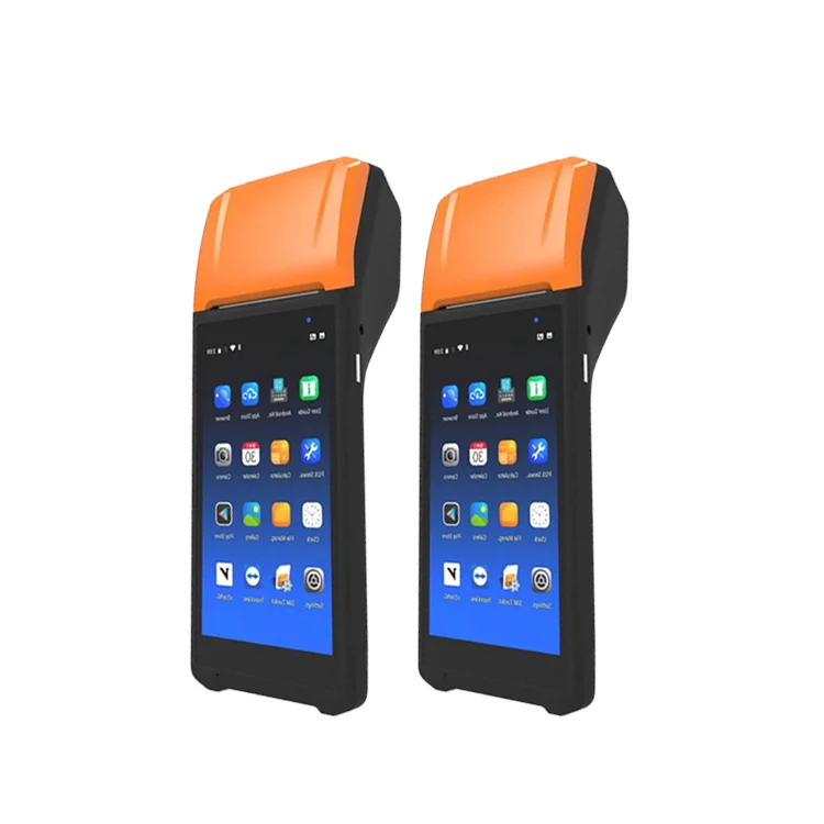 Barcode Qr Code Scanner Payment System Portable 5.5 Inch Pos Terminal Android Pos Payment Device With Label Printer