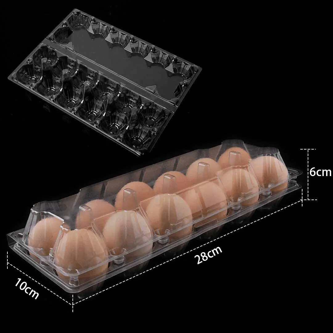 Wholesale Packaging For Chicken Eggs 30 Holes Pet Shockproof Plastic Chicken Egg Tray Packaging Box 12 Hole