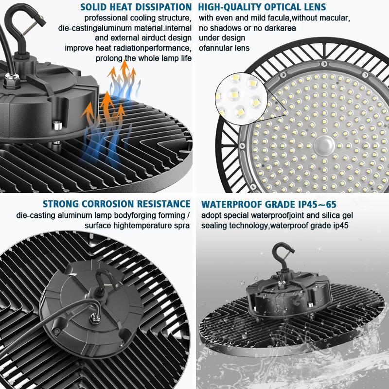 Industrial Highbay Lighting 100W 150W 200W 300W Workshop Led High Bay Light