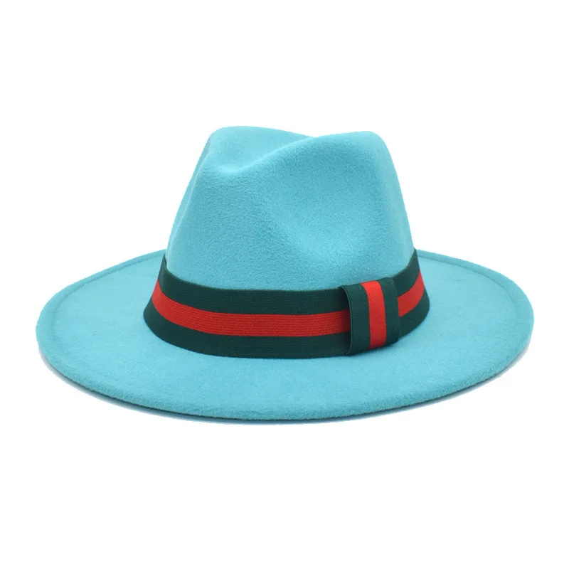 New design wholesale unisex fedora hat fashion wide brim large fedora hat