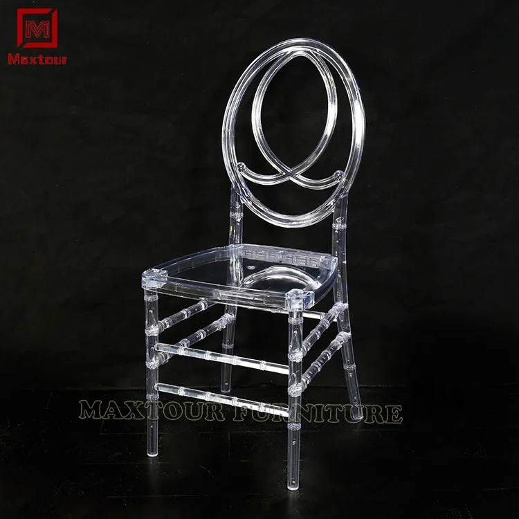 Hot Wedding style Transparent Clear Resin Acrylic PC Tiffany Disassembly packing design Plastic Dining chair
