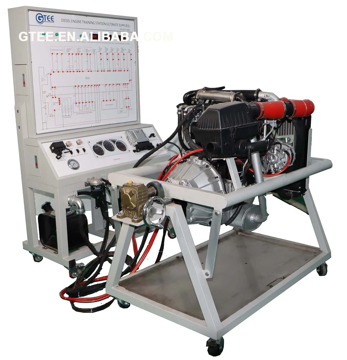 Обучающая станция с дизельным двигателем, тренажер дизельного двигателя, обучающее оборудование, образовательные симуляторы