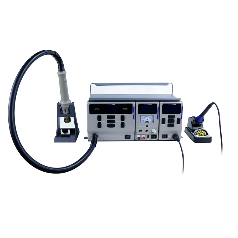 Electric Iron Hot Air Gun Soldering Stations Regulated Power Supply Atten Ms-300 Ms300 3 In 1 Rework Station