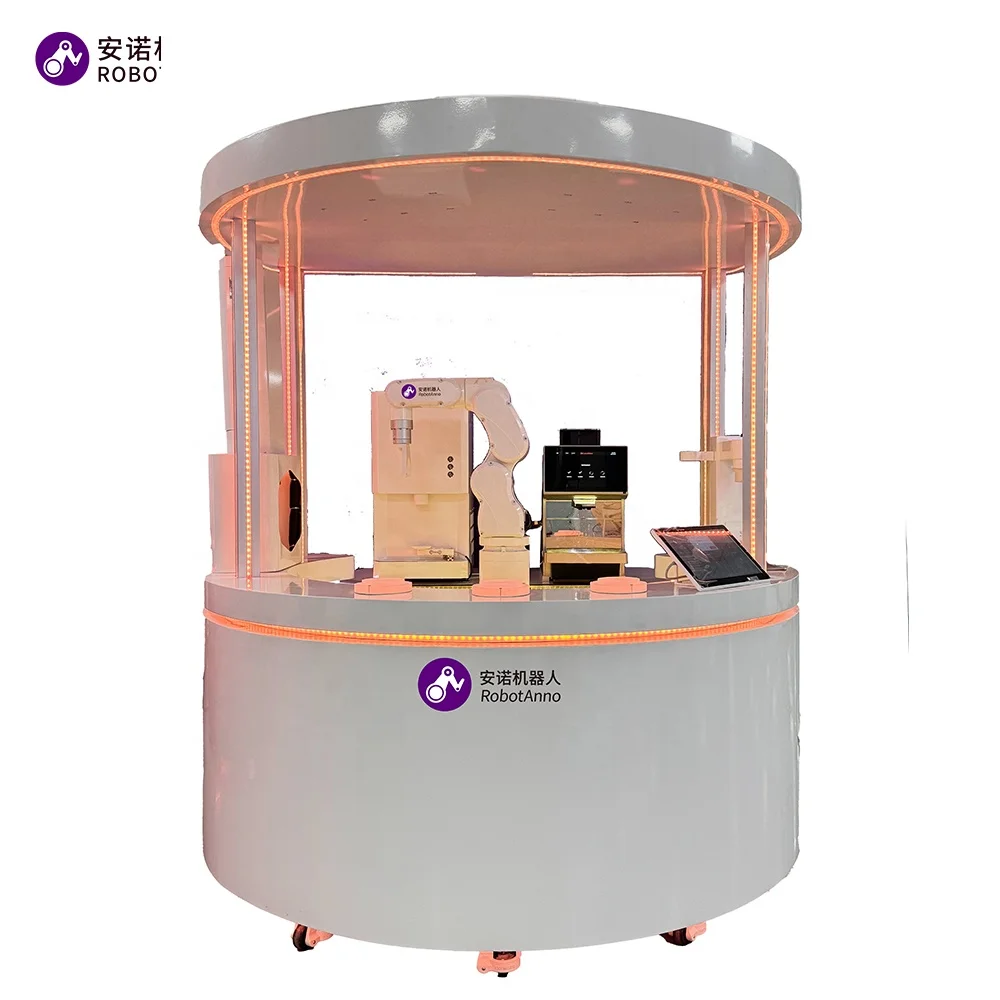 Professional Coffee/Coffe/Cafe Vending Machine Espresso 6 Axis Robot Coffee Machine for Sale