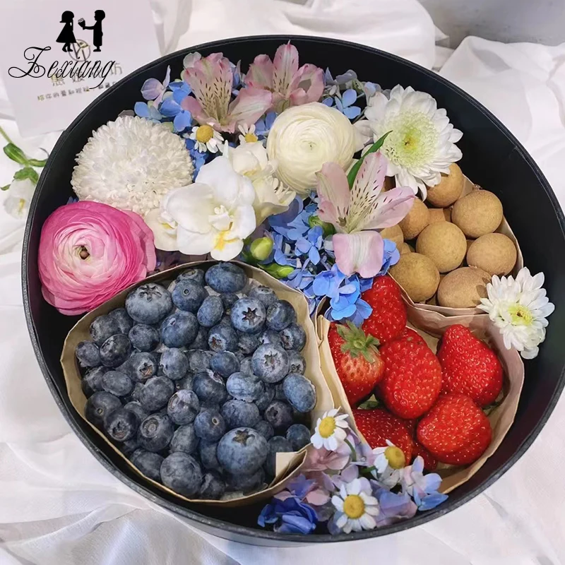 Hot Sale Clear Heart Shaped Flower Box for Fruit Arrangements Luxury Florist Delivery Gift Jewelry