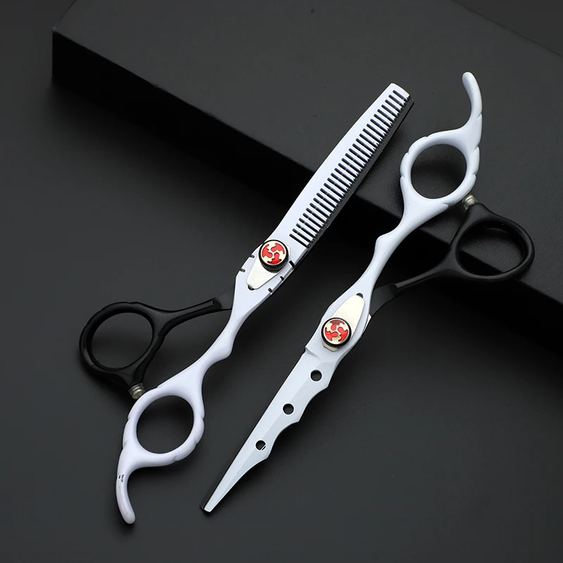 F81 Professional Barber Scissors 5.5/6 Inch Stainless Steel with Sharp Tip for Hair Cutting in Barber Shops and Salons