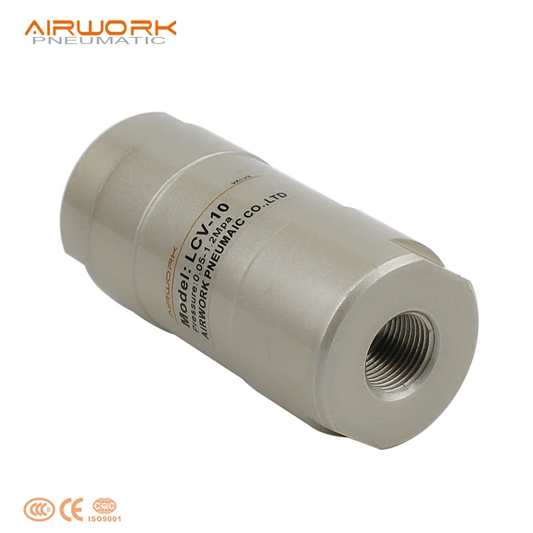 LCV series 1/8 3/8 one way union air compressor aluminium non return check valve 1 inch price