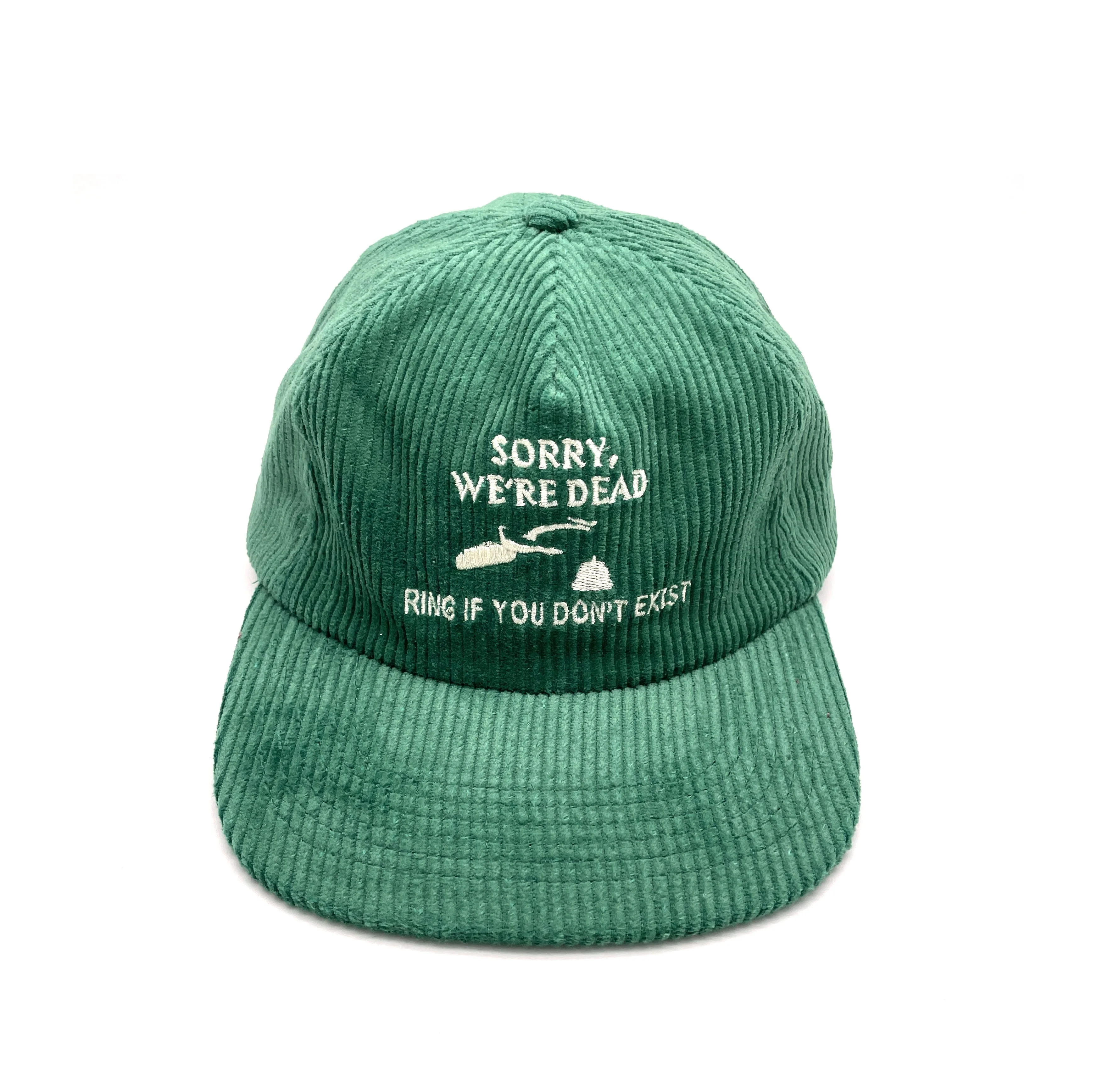 OEM Custom High Quality Cotton Corduroy Embroidery Logo Unstructured 5 Panel Low Profile  Dad Snapback  Caps Hat
