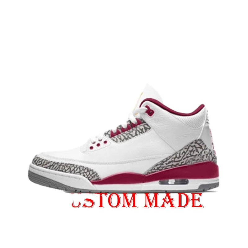 Персонализированная обувь для баскетбола Jordan 3 модная повседневная