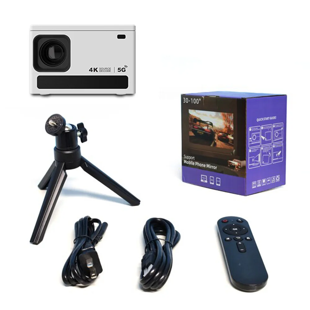 Wholesale price Smart Projector Android Quad Core 5G WIFI LED 4K Video Full HD 1080P Mini Home Theater intelligent Projector