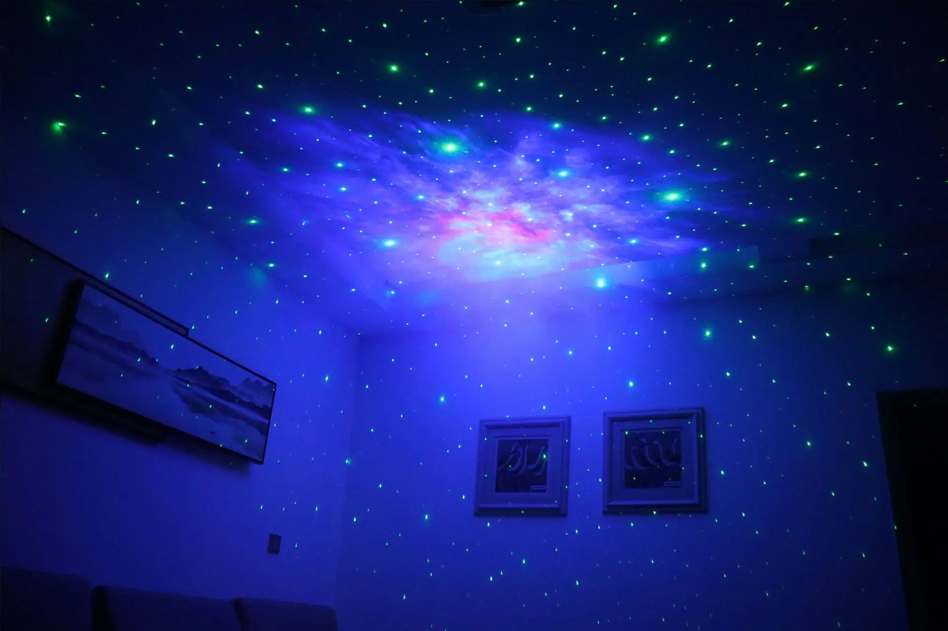 LED Astronaut Starry Nebula Ceiling  Lamp Star Projector Galaxy Night Light