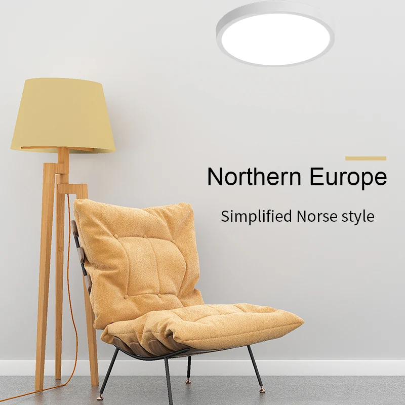 Современное украшение для дома пластиковая круглая подвесная Светодиодная панель потолочный светильник поверхностного монтажа