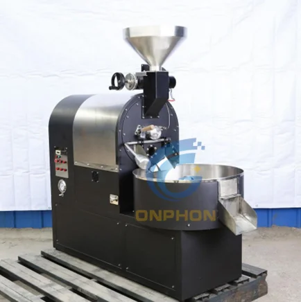 
Automatic tempearure setting cocoa bean roaster machine 