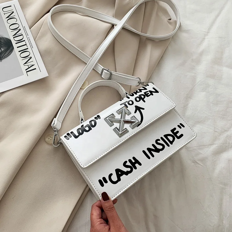 Hot Sale PU Leather Girl Shoulder Cash Inside Ladies Bags Luxury Trendy  Handbags and Purses for Women