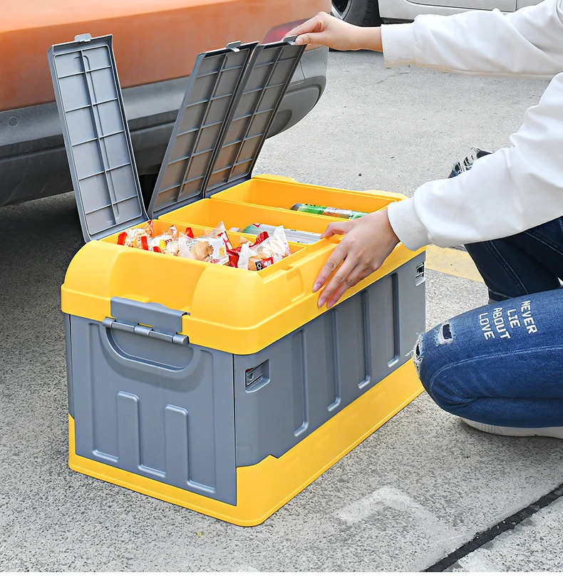 universal models wholesale foldable toys tidy collapsible car back seat rear cargo boot plastic PP  trunk storge box organizer
