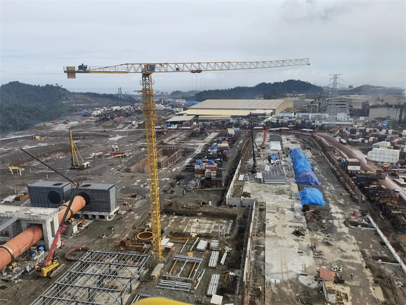 XCMG brand 75m boom length 18 ton topless tower crane XGT7528A-18S1 stationary tower crane for sale