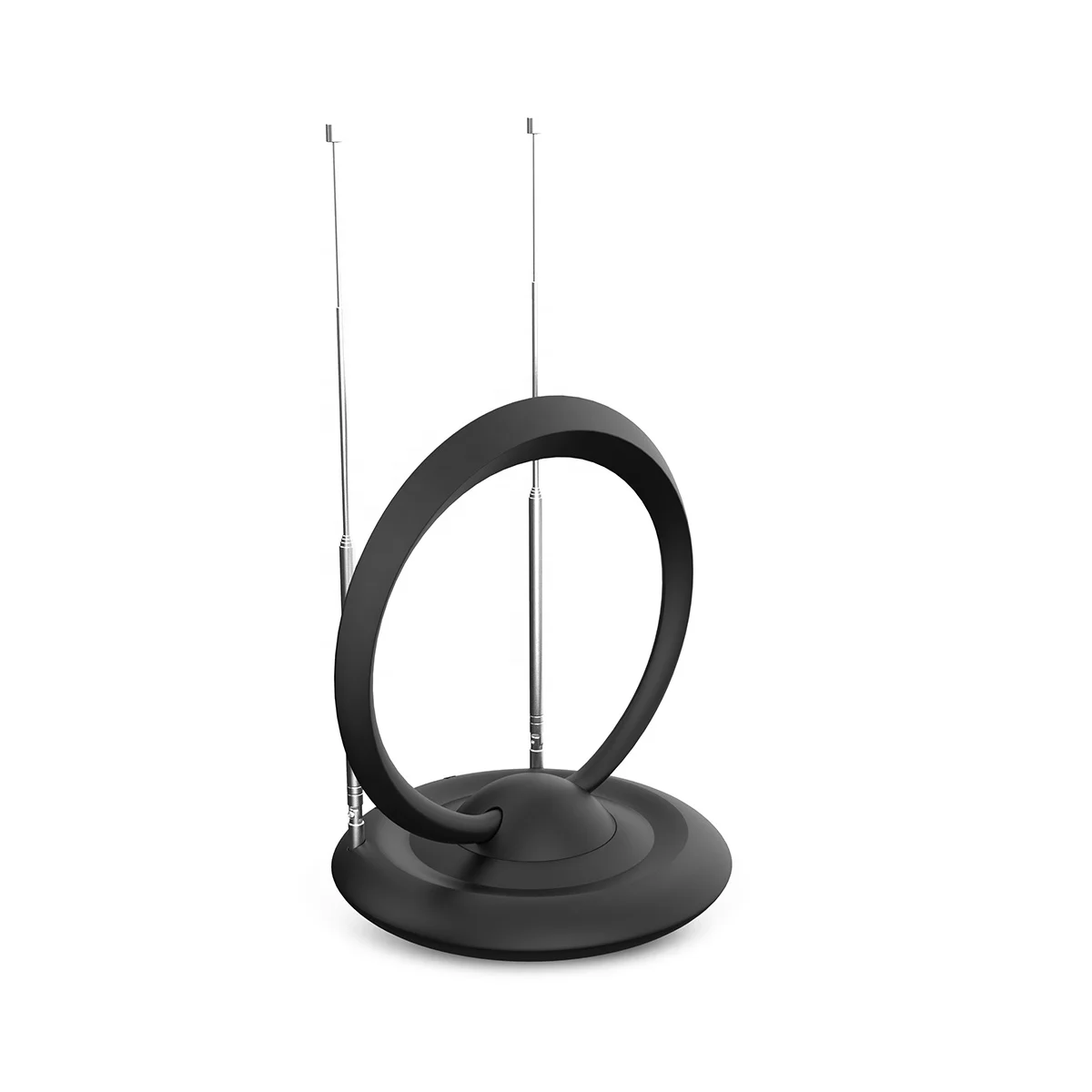 
Hot sell indoor high gain uhf vhf tv antenna amplified 360 degree rotation HD digital tv antenna 