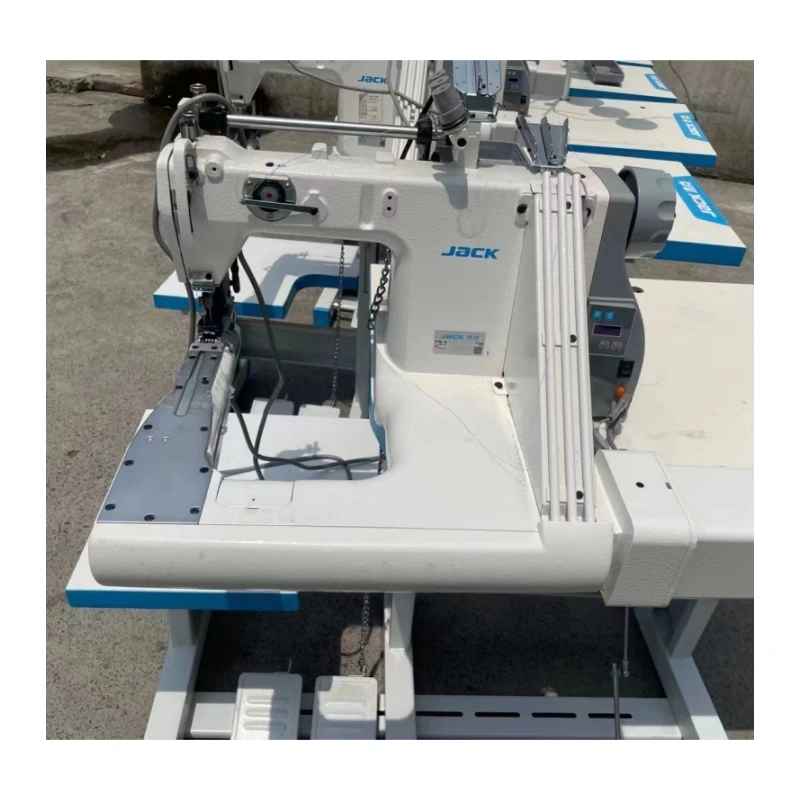 JACK JK-T9270D twin-needle 9280D three-needle chain feed arm sewing machine for sewing denim, shirts, raincoats, etc.