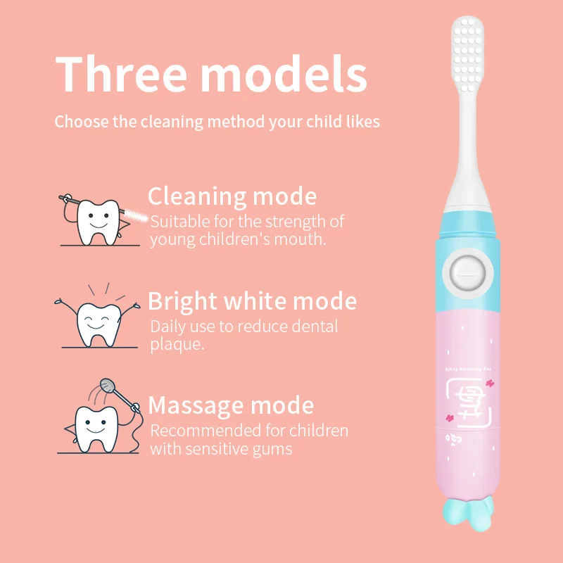 Children Auto Electric Toothbrush Ultrasonic Waterproof small Tooth Brush