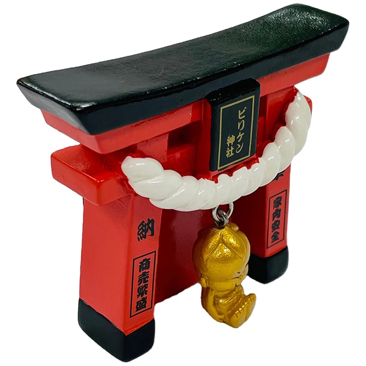 Japanese travel detail souvenir magnet with a three-dimensional design