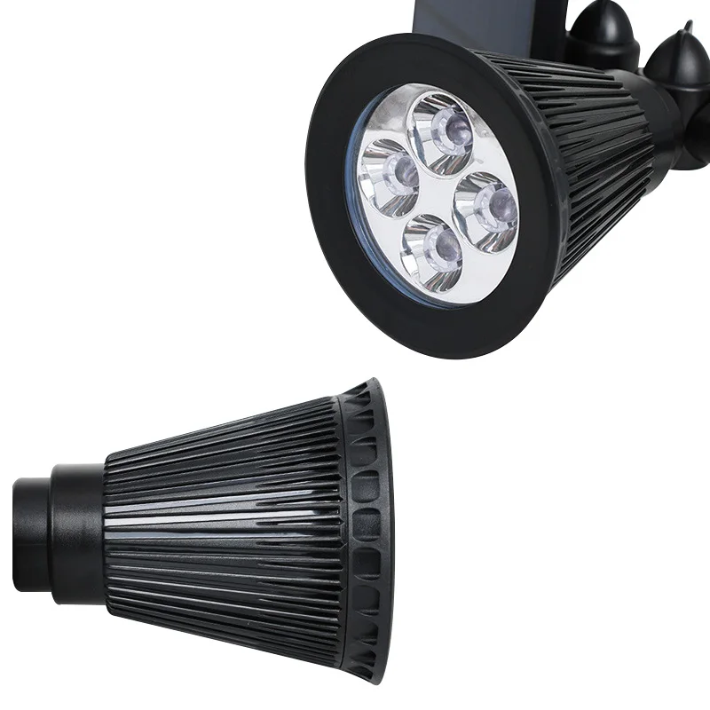 Outdoor Waterproof 4/7 RGB Led Adjustable Solar Motion Sensor Spot Light for Garden Landscape