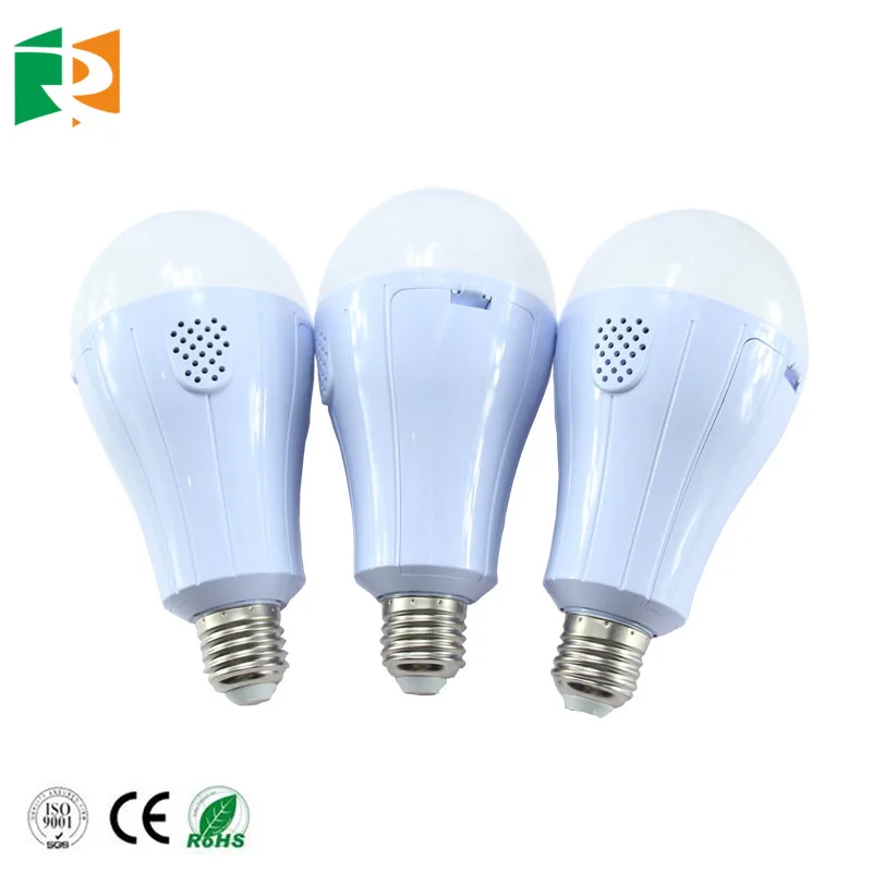 High Brightness SMD2835 12W Detachable Dual Battery Rechargeable LED Emergency BULB with  3-4 Hours Backup Time