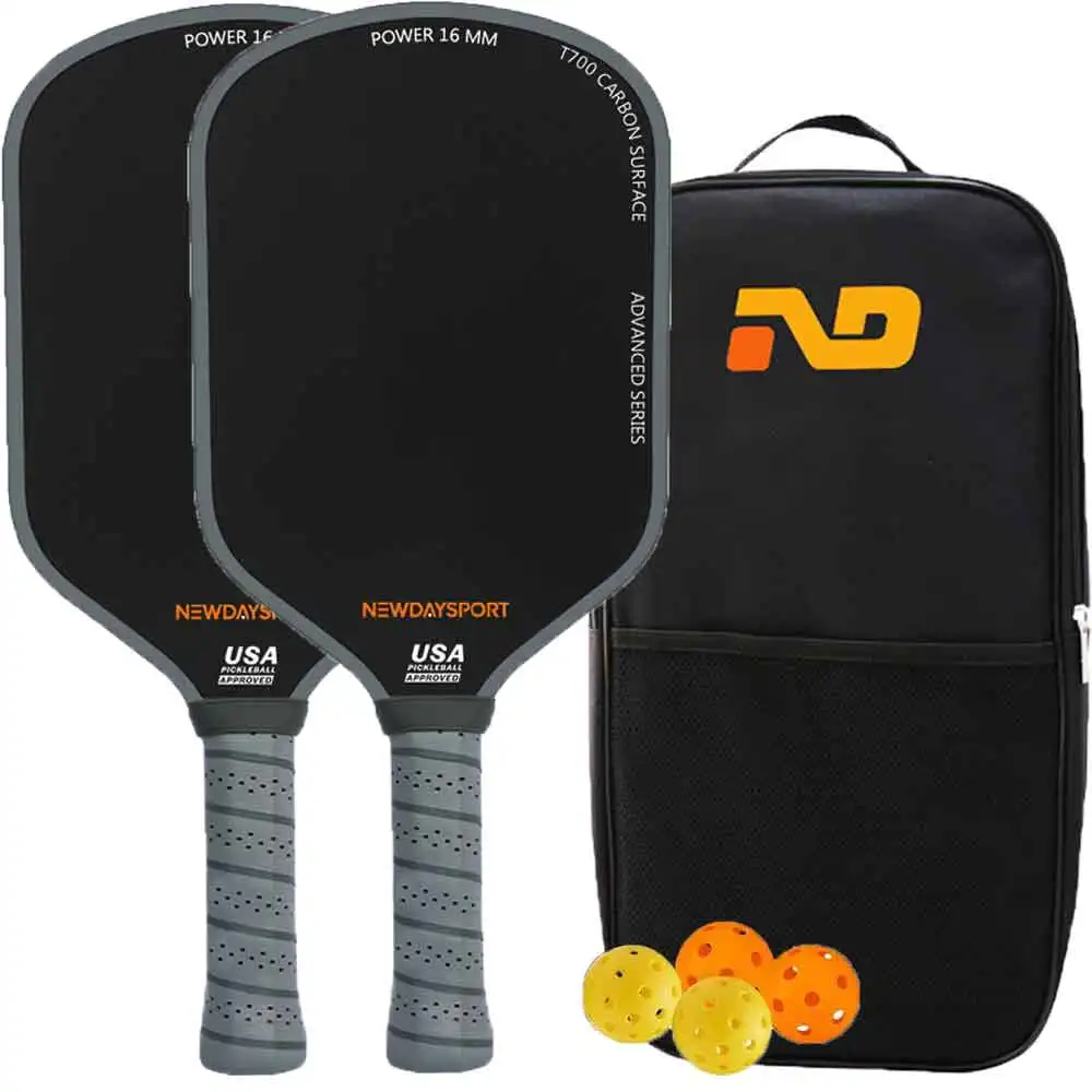 Wholesale t700 pickle ball paddle honeycomb core usapa carbon fiber pickleball paddles OEM pickleball set