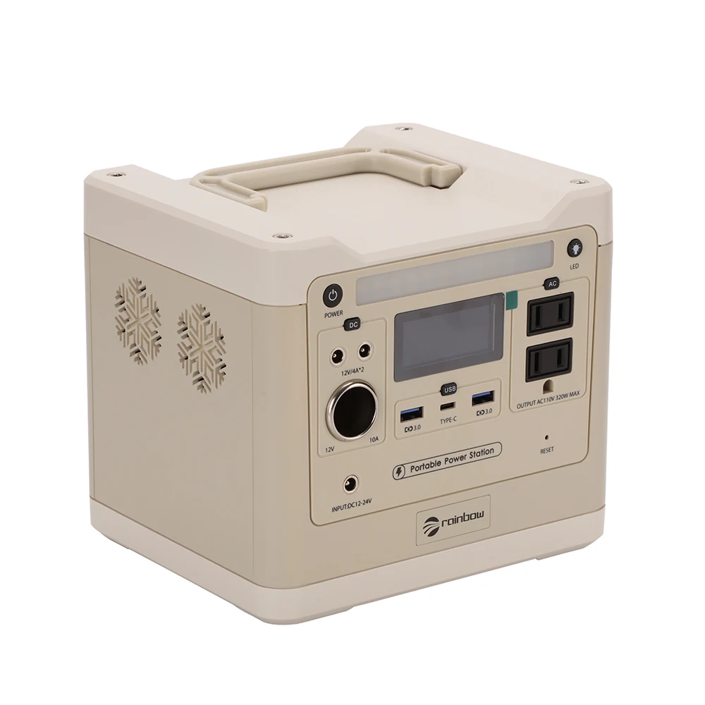 Portable Charging Power Station 320W Home Outdoor With AC DC Camping Lithium Battery Backup USA Japan