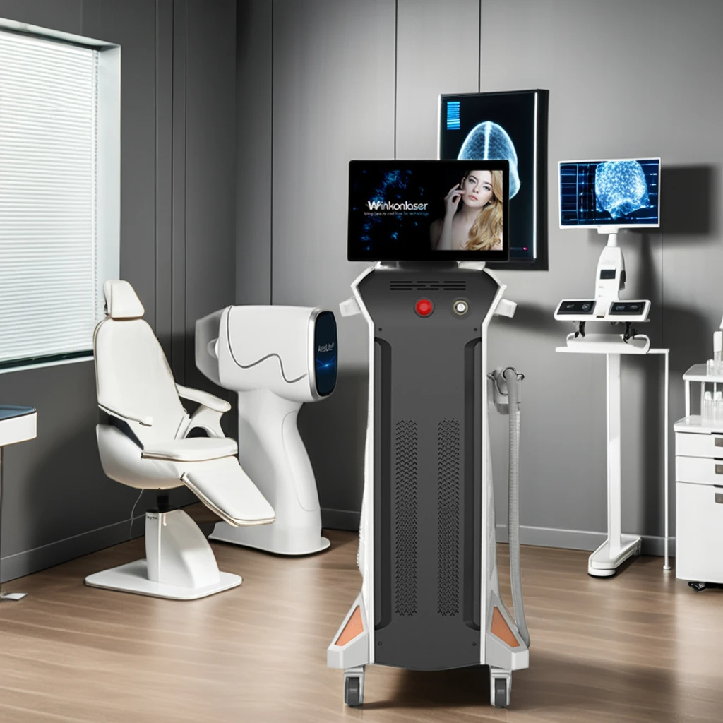 Local stock in US 2025 Dynamic AI Spot Size 3000w Non Crystal 808Nm 755Nm 1064Nm Diode Laser Hair Removal Machine For Sale